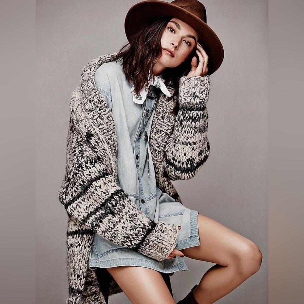 ISO FREE PEOPLE Hold Me Tight alpaca cardigan - Picture 2 of 7